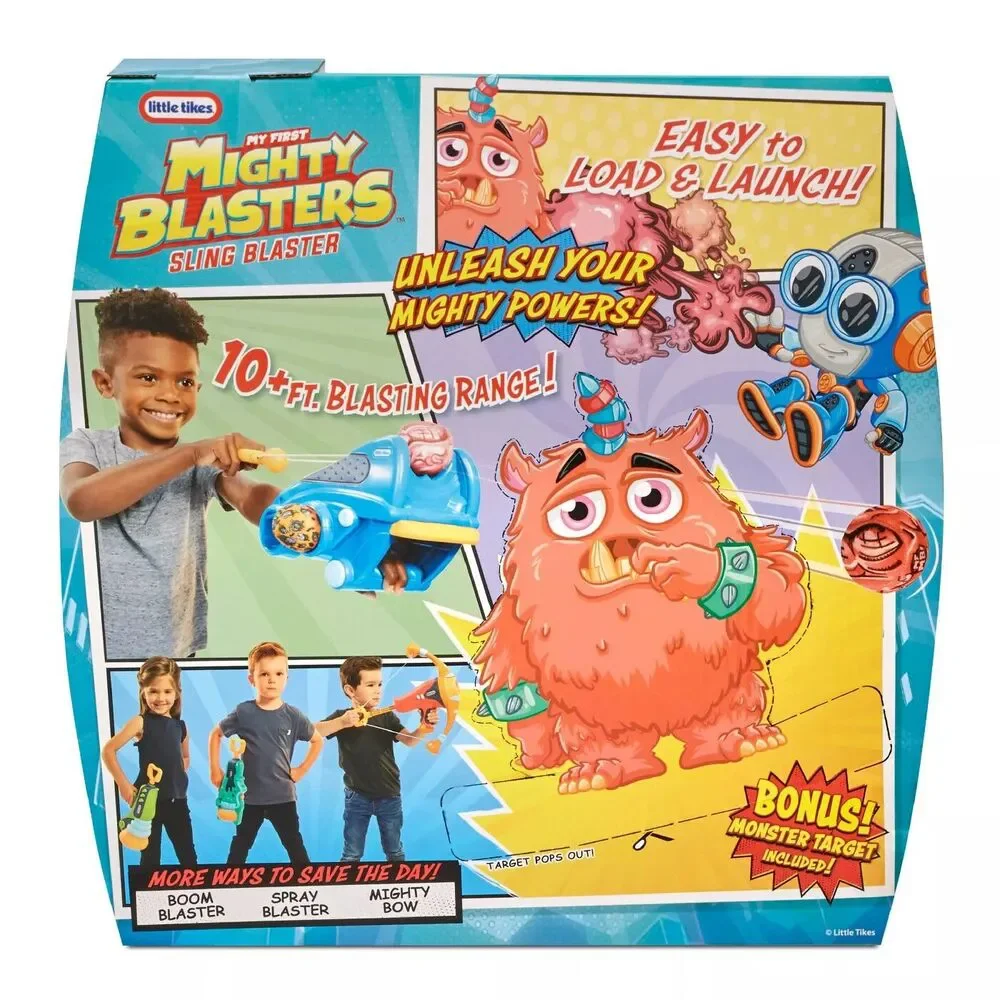 Little Tikes Mighty Blasters Sling Blaster Toy Wrist Launcher w/ 2 Soft Power 3+